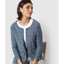 campus sutra Women Solid Single Breasted Casual Blazer-picture-37