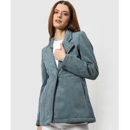 campus sutra Women Solid Single Breasted Casual Blazer-picture-35