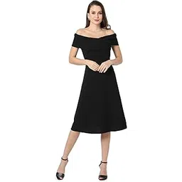 campus sutra Women White & Pink Floral Printed Knee Length Casual Dress-picture-31