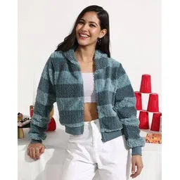 campus sutra Women Zip-Front Jacket with Insert Pockets-picture-29