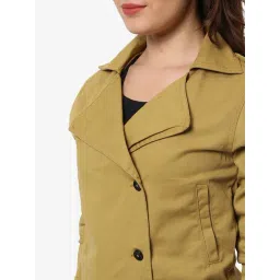 Campus Sutra Yellow Denim Jacket image 4