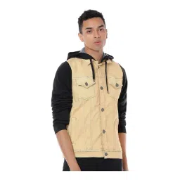 Campus Sutra Yellow Full Sleeves Hooded Jacket-picture-25