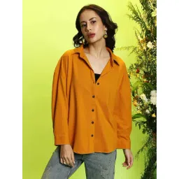 Campus Sutra Yellow Regular Fit Shirt-picture-42