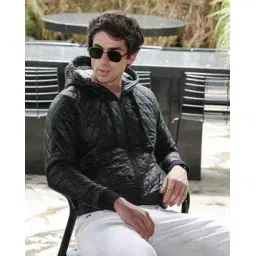 Men Quilted Regular Fit Hooded Puffer Jacket-image-22