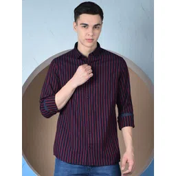 Canary London Men Smart Slim Fit Striped Casual Shirt-picture-19