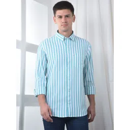 Canary London Men Smart Slim Fit Striped Casual Shirt-picture-11