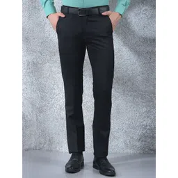Canary London Men Smart Slim Fit Wrinkle Free Formal Trousers-picture-21
