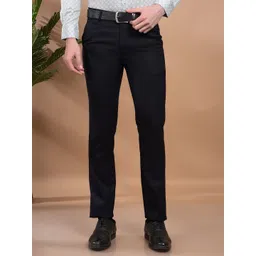 Canary London Men Smart Slim Fit Wrinkle Free Trousers-picture-30