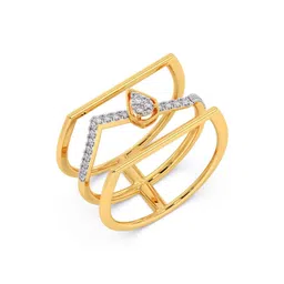 CANDERE A KALYAN JEWELLERS COMPANY 18KT Gold With 0.17 Ct Diamond Ring - 3.91 g-picture-24