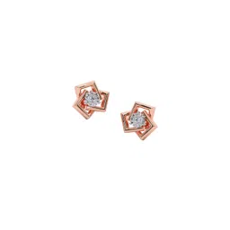 CANDERE A KALYAN JEWELLERS COMPANY 18KT Rose Gold 0.05 Ct Diamond Earrings - 2.34 gm-picture-30