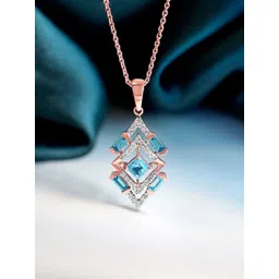 CANDERE A KALYAN JEWELLERS COMPANY 18KT Rose Gold 0.19 Cr Kayla Diamond Pendant - 3.65 g-picture-29