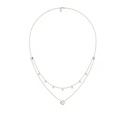 CANDERE A KALYAN JEWELLERS COMPANY Clover Shine 14Kt Gold Necklace With 0.21 Ct Diamond-picture-21