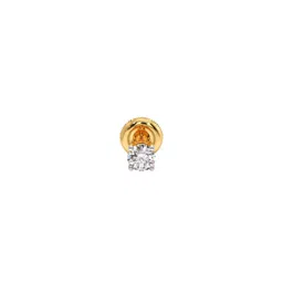 CANDERE A KALYAN JEWELLERS COMPANY Men 18Kt Gold Diamond Studded Thomas Earrings - 0.6 g-picture-17
