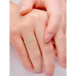 CANDERE A KALYAN JEWELLERS COMPANY Ranvita 18Kt Gold Finger Ring With Diamond - 1.97 g-picture-18