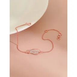 CANDERE A KALYAN JEWELLERS COMPANY Women 18Kt Eshvi Diamond Chain Bracelet - 0.06 Ct-picture-11