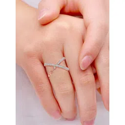 CANDERE A KALYAN JEWELLERS COMPANY Women 18Kt Gold Diamond Finger Ring - 3.69 g-picture-29