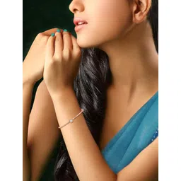 CANDERE A KALYAN JEWELLERS COMPANY Women 18Kt Gold Diamond Studded Bracelet-picture-37