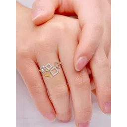 CANDERE A KALYAN JEWELLERS COMPANY Women 18Kt Gold Finger Ring With Diamond - 1.65 g-picture-32