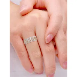 CANDERE A KALYAN JEWELLERS COMPANY Women 18Kt Gold Finger Ring With Diamond - 4.18 g-picture-15