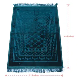 C&G INDIA Modern Prayer Mat Imperial Velvet Random Color image 3