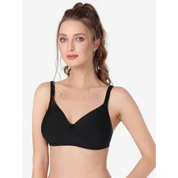 Candour London Black Solid Lightly Padded Bra-picture-24