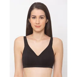 Candyskin Black Solid Non-Wired Non Padded Everyday Bra CSB203BK-picture-15