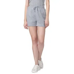 Candyskin Grey Textured Shorts-picture-39