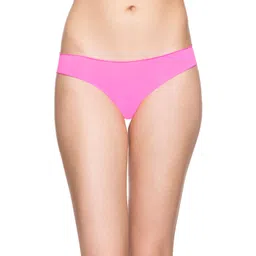 Candyskin Pink Solid Bikini Briefs CS-PNTY-B09PINK550-picture-40