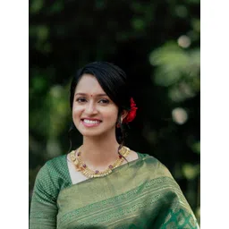 CANIZZARO Ethnic Motifs Woven Design Zari Banarasi Saree image 4