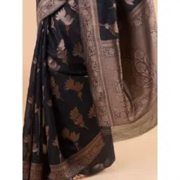 CANIZZARO Floral Woven Design Zari Banarasi Saree-picture-17