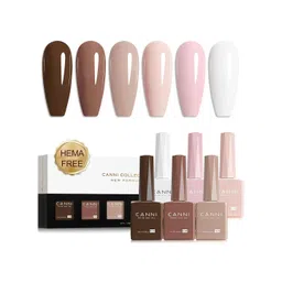 CANNI Set Of 6 Color Nail Gel Polish-9ml Each-Shade No-2321-picture-21