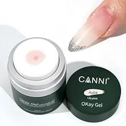 CANNI Okay Gel - UV / LED - Easy Soak Off Ok Nail Gel - Poly Nail Extension Gel 30g With Air Pump Easy To Soak UV LED Manicure Sculpt Function Builder Nail Gel (AY04-Lily Pink)-picture-12
