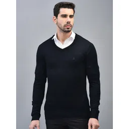 CANOE V-Neck Acrylic Pullover Sweater-picture-32