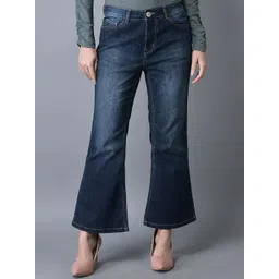 CANOE Women Smart Flared High-Rise Light Fade Cotton Jeans-picture-32