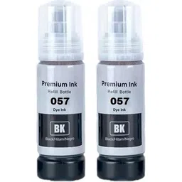 canoff 057 High Quality Refill Ink for Epson L8050, L18050 Printer (70gm x 2Black) Black - Twin Pack Ink Bottle image 1