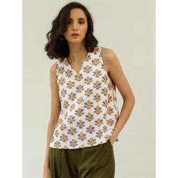 Canoopi Print Ethnic Cotton Top-picture-34