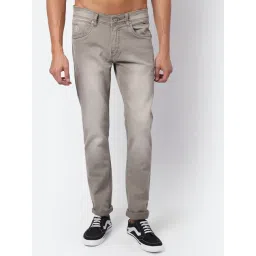Cantabil Beige Cotton Regular Fit Jeans-picture-29