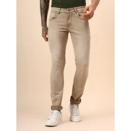 Cantabil Beige Regular Fit Jeans-picture-35