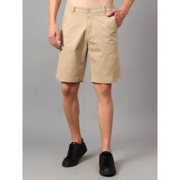 Cantabil Beige Regular Fit Printed Shorts-picture-30