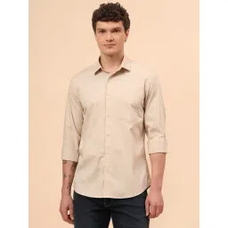 Cantabil Beige Solid Shirt-picture-30