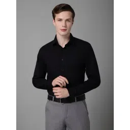 Cantabil Black Cotton Regular Fit Shirt-picture-45