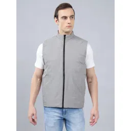 Cantabil Black Nylon Regular Fit Reversible Jacket-picture-11