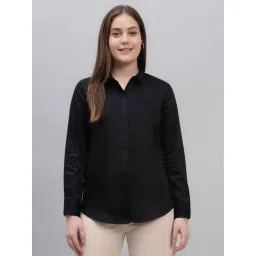 Cantabil Black Regular Fit Solid Formal Shirt-picture-39