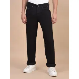 Cantabil Black Regular Fit Solid Jeans-picture-43