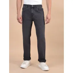 Cantabil Black Regular Fit Solid Jeans-picture-40