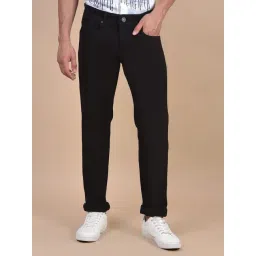 Cantabil Black Regular Fit Solid Jeans-picture-39