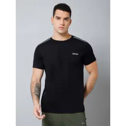 Cantabil Black Regular Fit Sports T-Shirt-picture-30