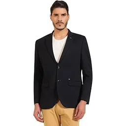 cantabil Blazer for Men l Premium Casual Blazer Slim Fit Notched Collar Terry Rayon Fabric Self Design Pattern (P_MBZC00031)-picture-50
