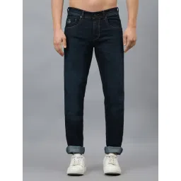 Cantabil Blue Denim Regular Fit Solid Jeans-picture-31