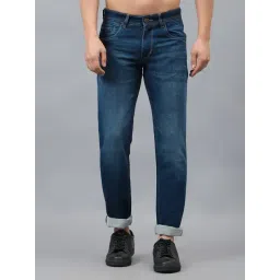 Cantabil Blue Denim Regular Fit Solid Jeans-picture-21